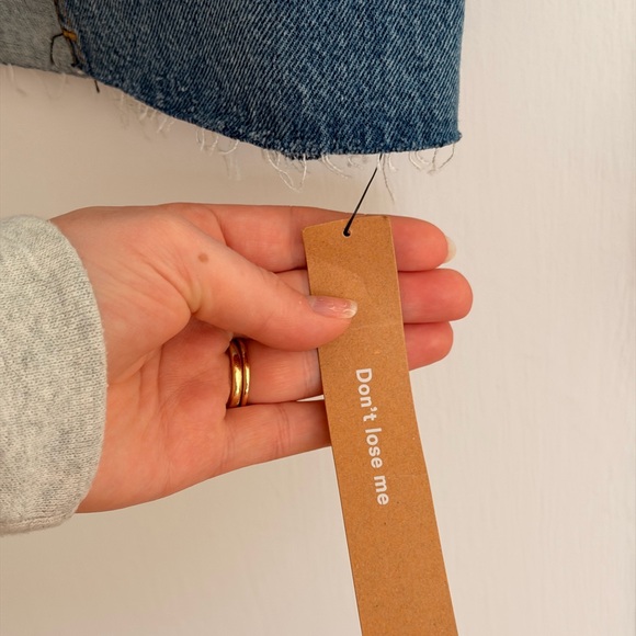 Reformation Nila Long Denim Skirt Ivory - Size 28 - Picture 6 of 7